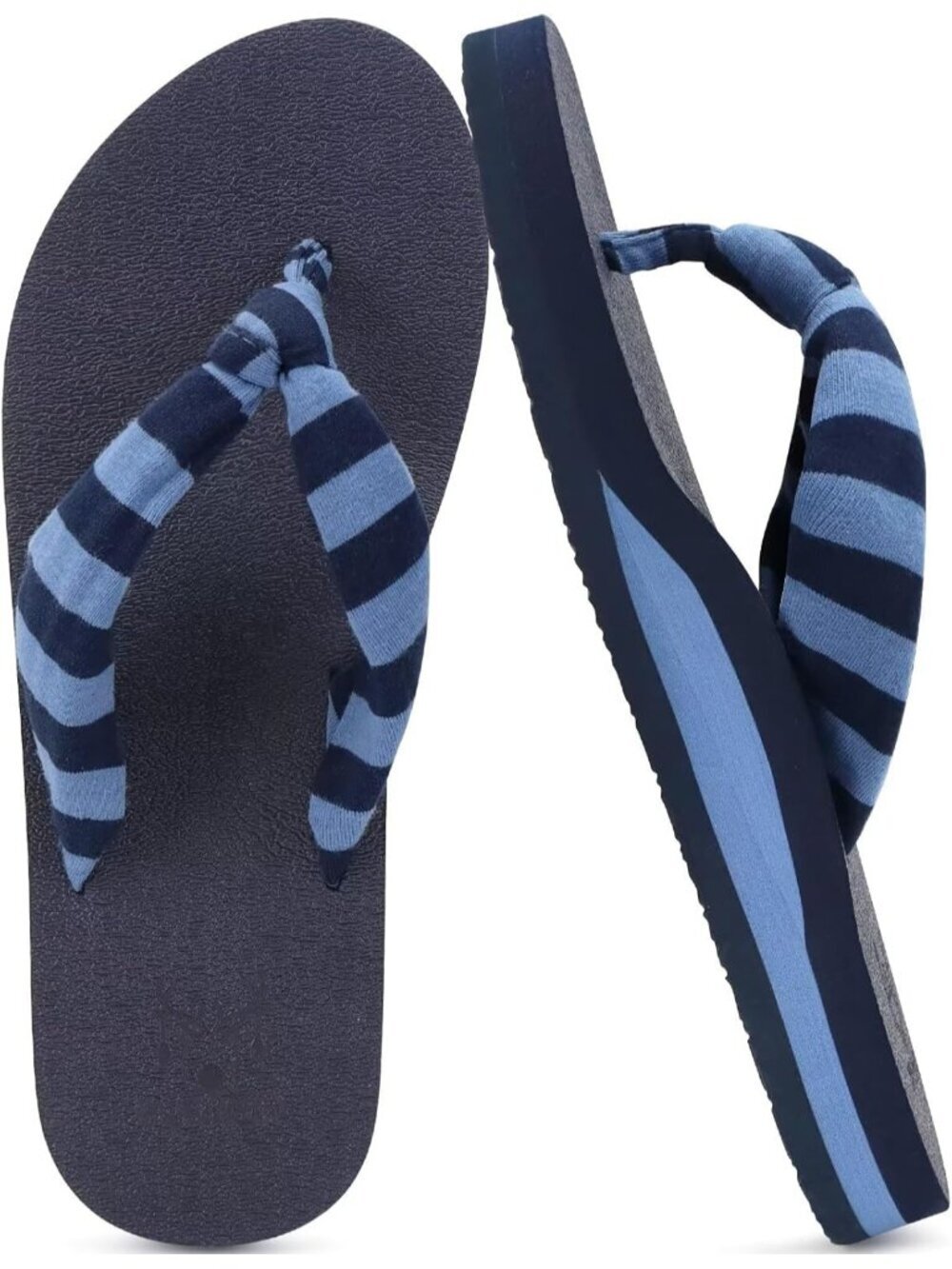 Women's Camel Fabric Arch Support Yoga Mat Beach Walking Flip Flops Sandals